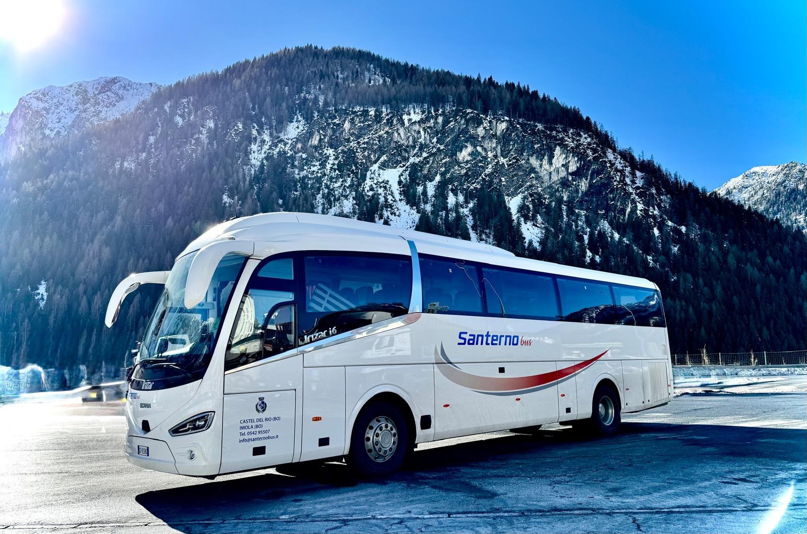 Irizar Gran Turismo Santerno Bus in montagna